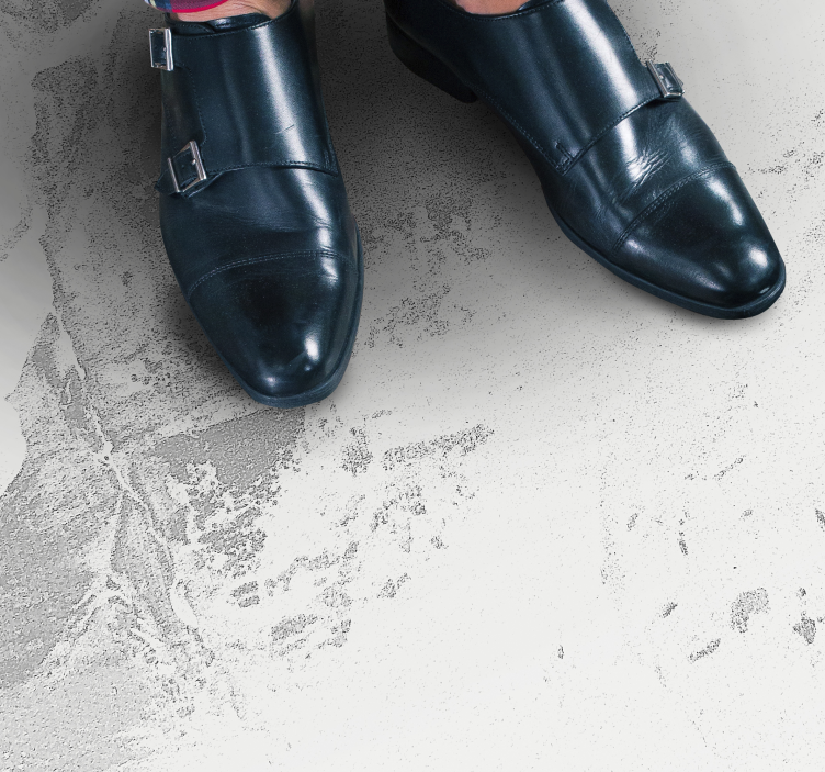 Gray stone effect stone floor tiles - TenStickers