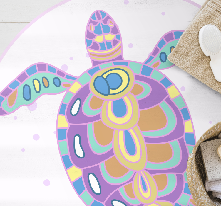happy turtles animals rug - TenStickers