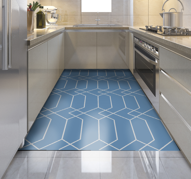 Hexagon figures geometric rugs - TenStickers