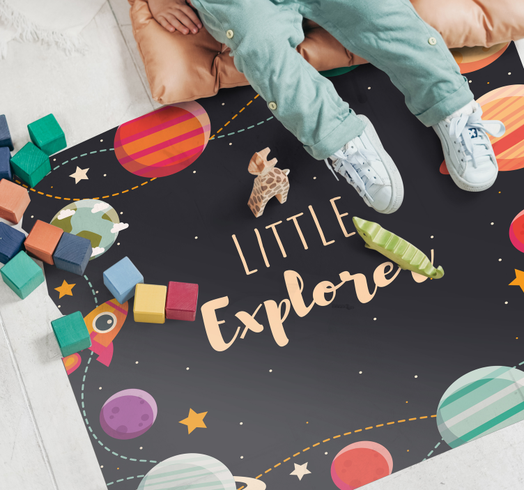 Little Explorer kids vinyl rug - TenStickers