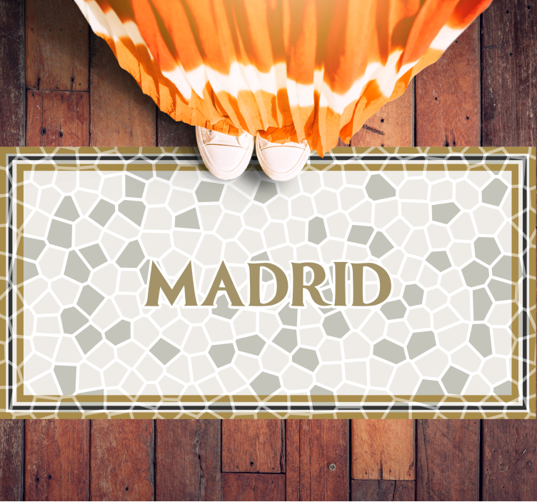 Madrid Geometric Pattern custom floor mat - TenStickers
