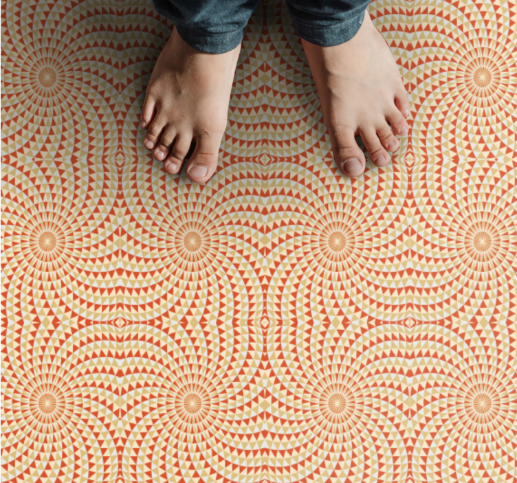 Mandala Pattern Detail mandala carpet - TenStickers