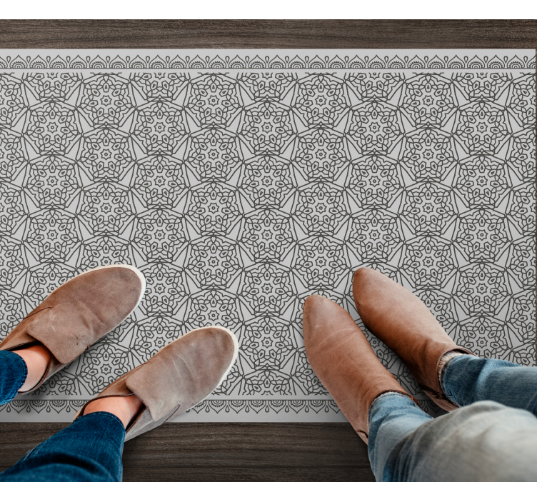 Mandala Symmetry mandala carpet - TenStickers