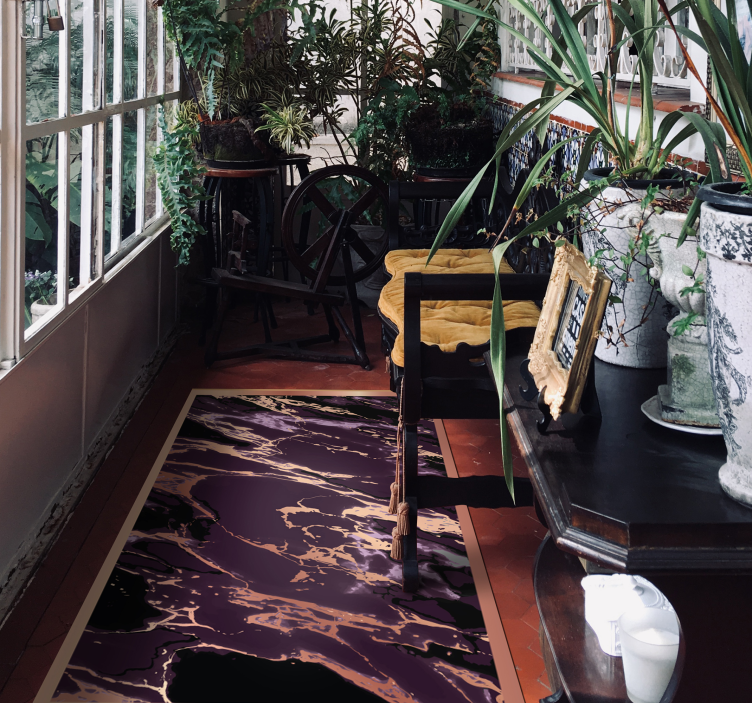 marble textures vinyl rug - TenStickers