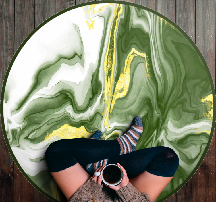 Marbled Elegance marble vinyl rug - TenStickers