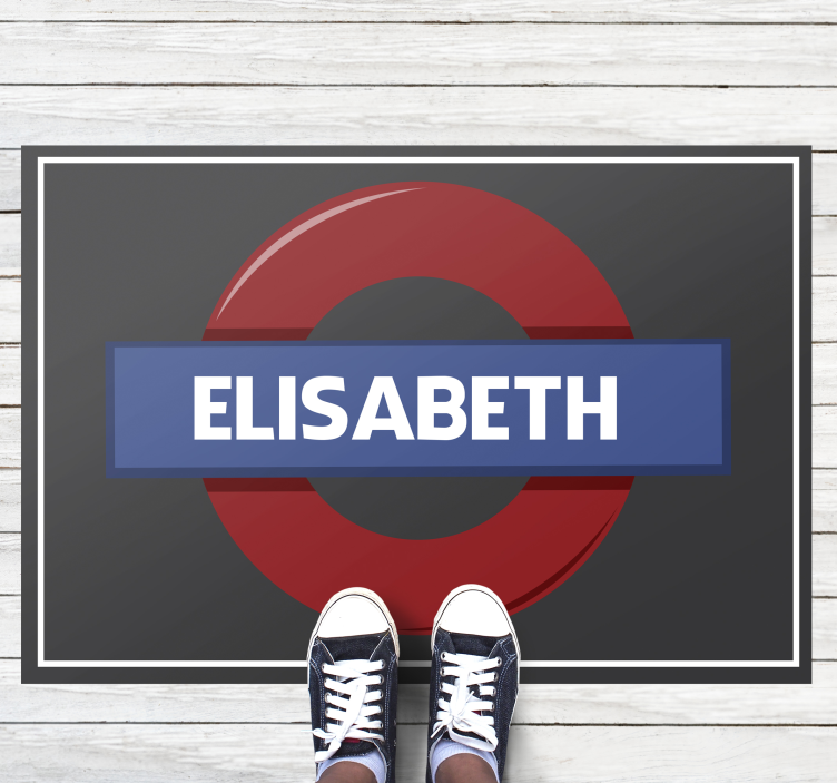 Metro station personalized mat - TenStickers