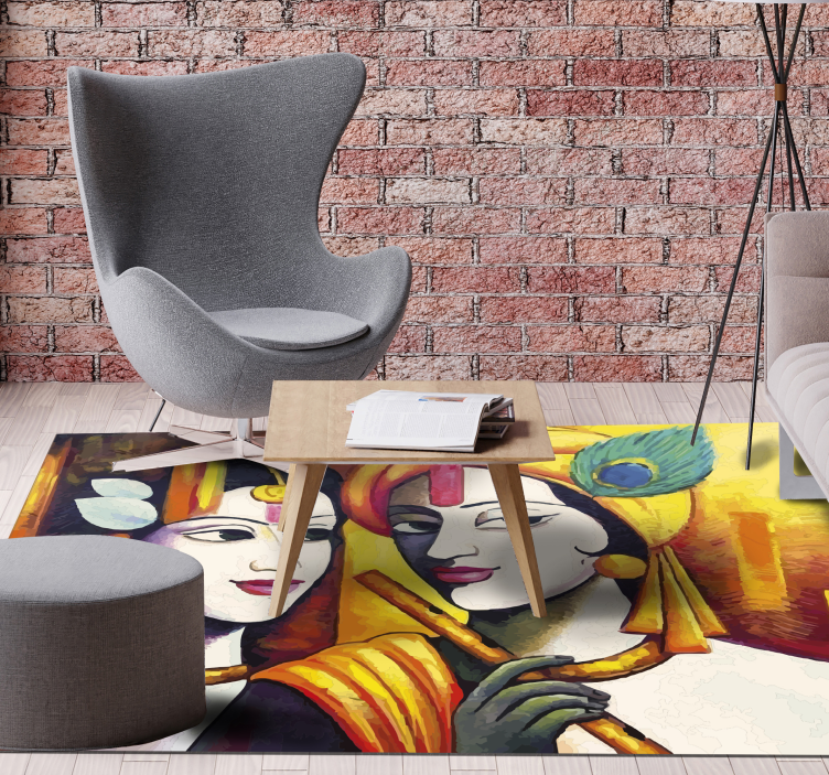 Modern art humans modern rug - TenStickers