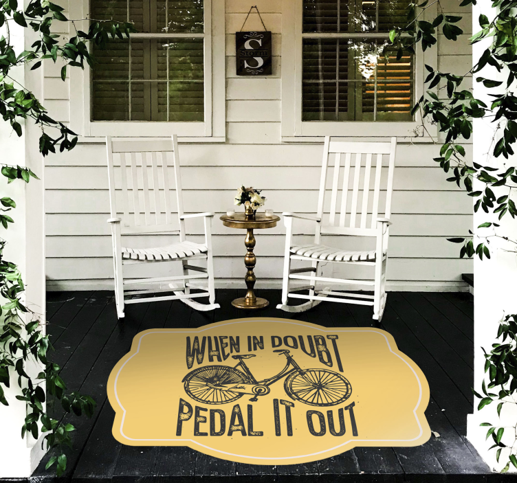 Motivational phrase text custom rug - TenStickers