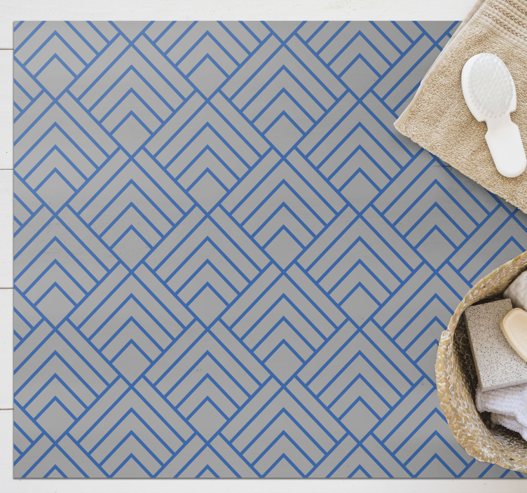 Navy basket weave texture carpet - TenStickers