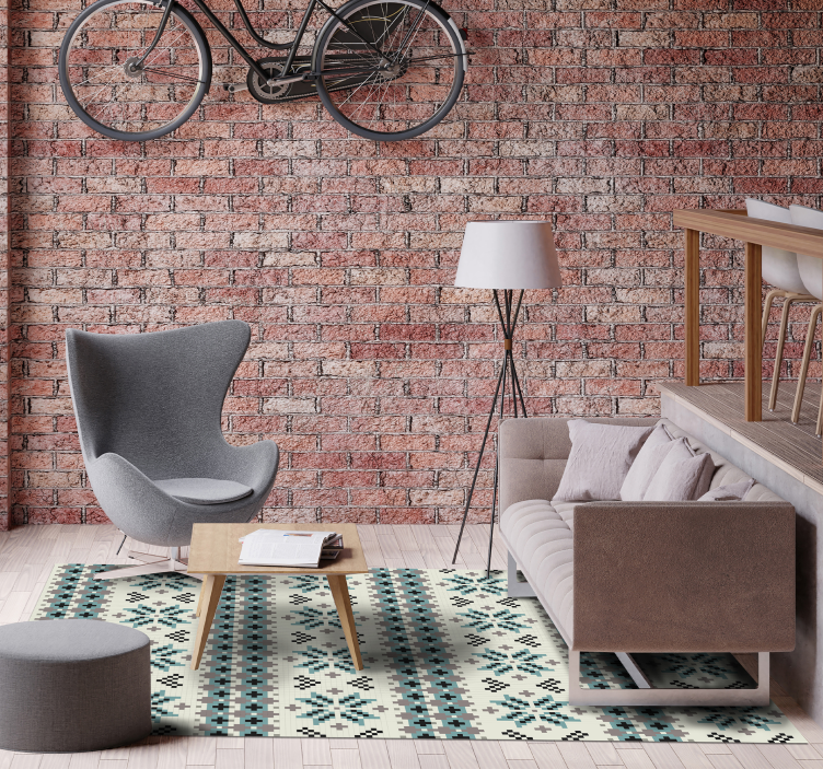 Nordic texture design  nordic rug - TenStickers