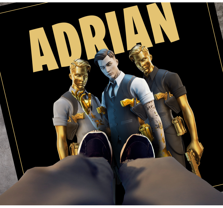 Custom trio characters teen vinyl rug - TenStickers