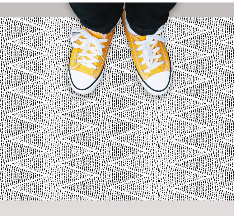 Points creating zigzags design floor tiles - TenStickers