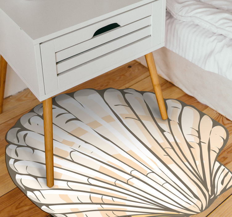 Seashell Illustration animal vinyl rug - TenStickers