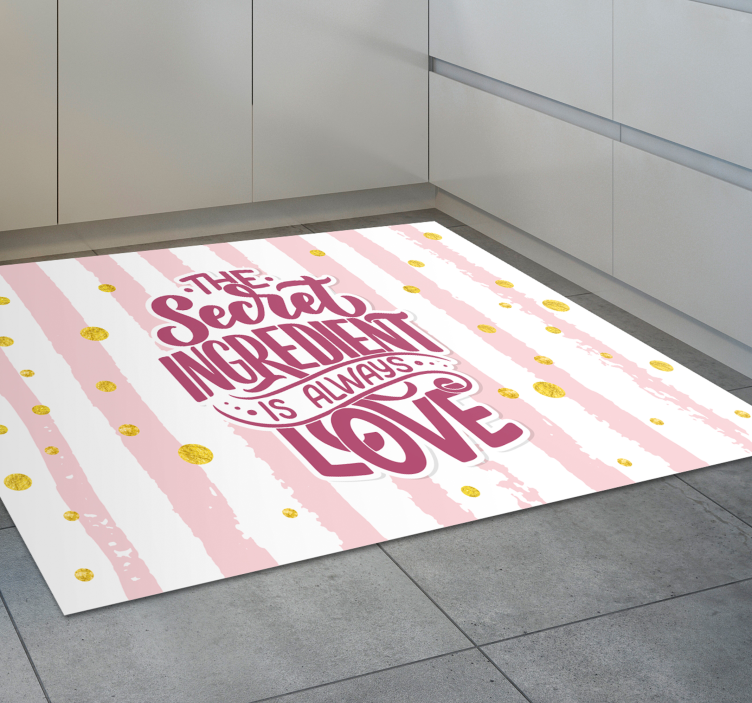 Secret Ingredient Love custom rug - TenStickers
