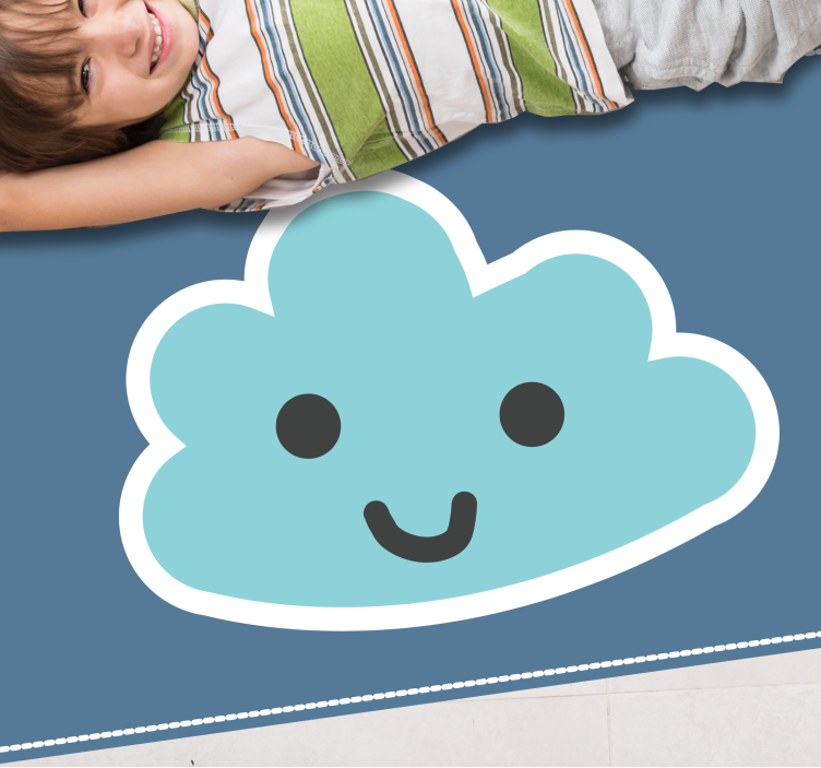 Smiling Cloud Design playroom carpet - TenStickers