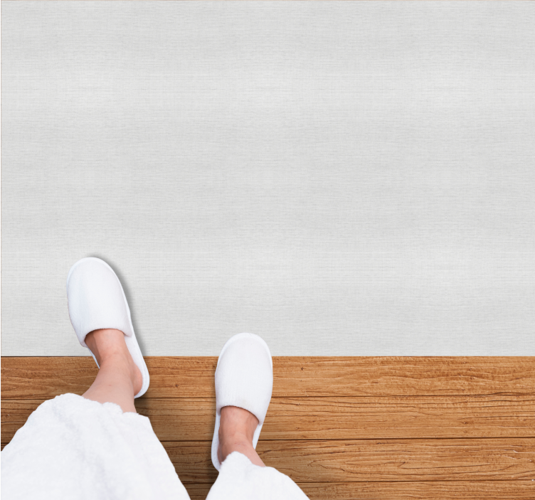 Soft white texture bathroom vinyl rug - TenStickers