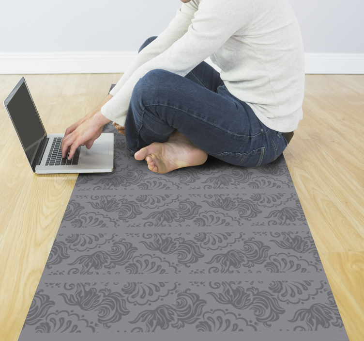 Subtle ornament vintage vinyl rugs - TenStickers