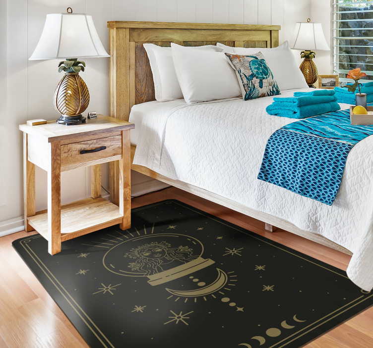 The witch and the moon bedroom rug - TenStickers