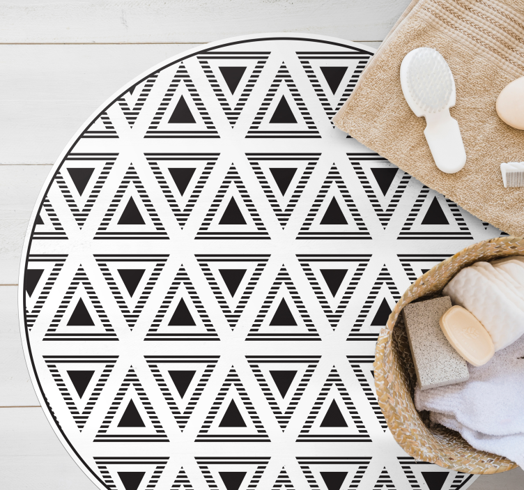 triangles of truth geometric rugs - TenStickers