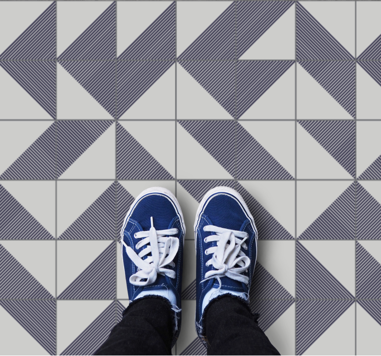 Triangular Concept geometric vinyl rug - TenStickers