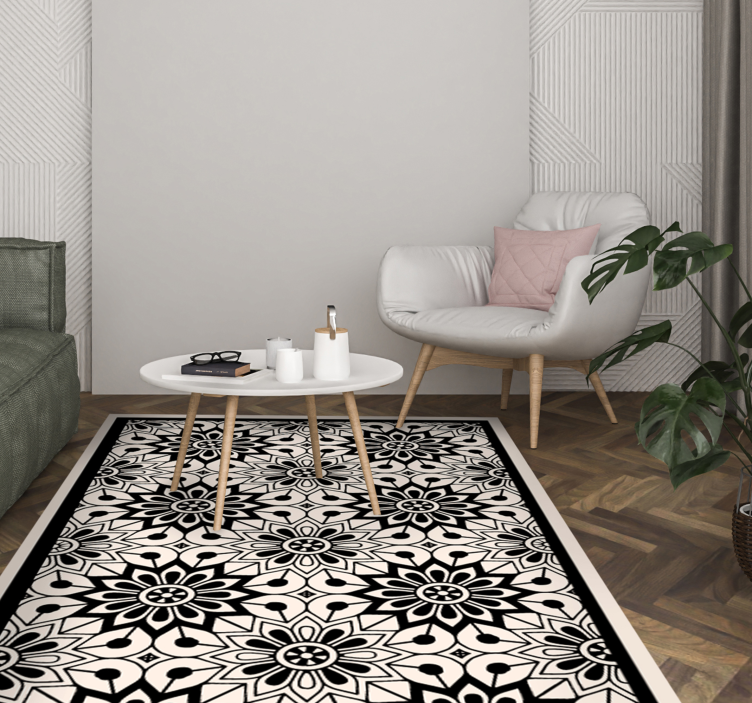 trompe l'oeil  modern vinyl rug - TenStickers