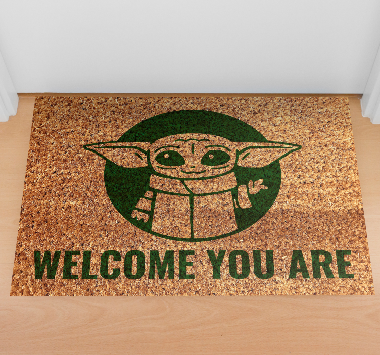 Welcome you are quote entrance hall vinyl rug - TenStickers