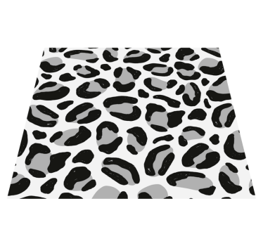 Animal print vinyl rug leopard fur design - TenStickers