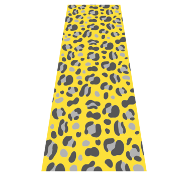Animal print vinyl rug in pantone leopard print - TenStickers