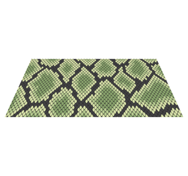 Green snakeskin animal print vinyl carpet - TenStickers