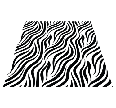 Zebra stripe animal print vinyl carpet - TenStickers