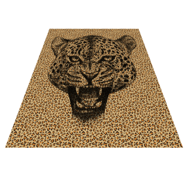 Leopard animal print vinyl carpet - TenStickers