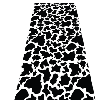Rectangular cow animal print vinyl carpet - TenStickers