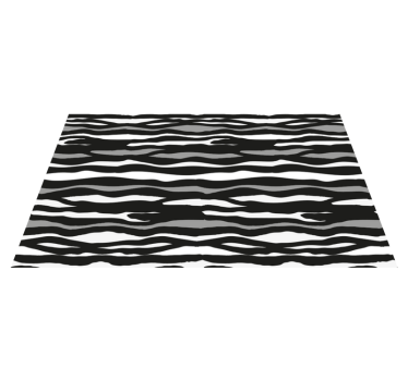 Zebra animal print vinyl carpet - TenStickers