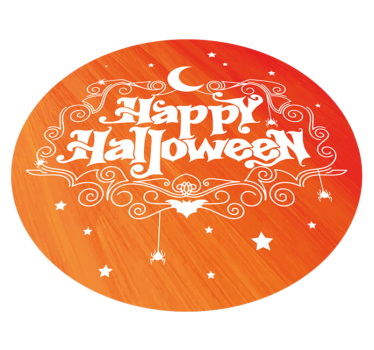 happy halloween entrance hall vinyl carpet - TenStickers