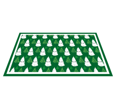 Adorable Christmas tree Christmas rug - TenStickers