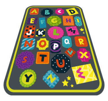 Childrens colorful alphabet alphabet rug - TenStickers