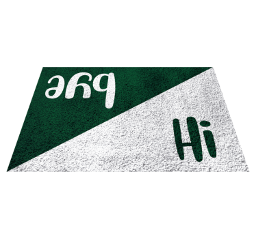 Hi and bye bespoke rugs - TenStickers