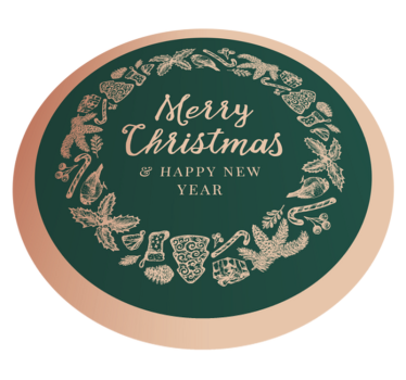 Merry Christmas & A happy new year Christmas rug - TenStickers