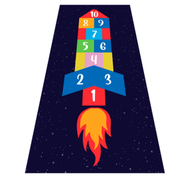 Vinyl rug jumping game game vinyl rug - TenStickers