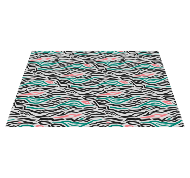 Zebra pattern animal print vinyl carpet - TenStickers