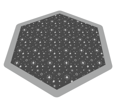 Washed grey childrens stars carpet - TenStickers