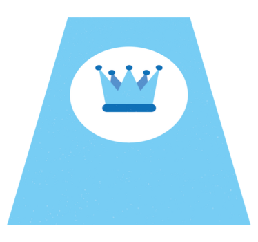 Blue crown baby mat - TenStickers