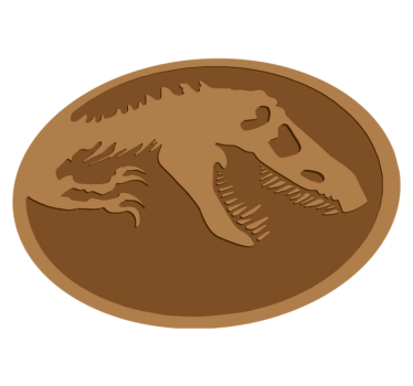 Dinosaur Skeleton vinyl rug - TenStickers