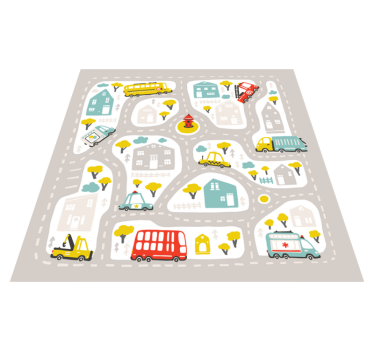 City nordic style road mat - TenStickers