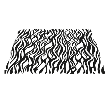 Zebra background animal print carpet - TenStickers