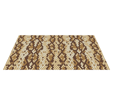 Snake skin print animal print carpet - TenStickers