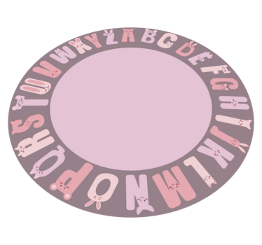 Round  alphabet rug - TenStickers