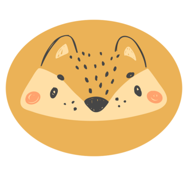 Little fox animal mat - TenStickers