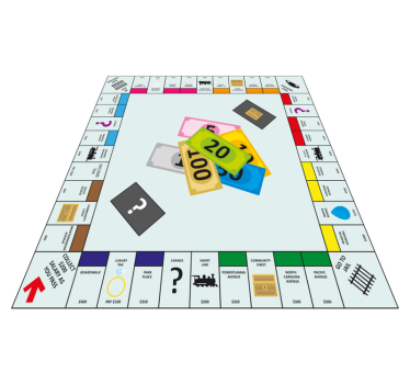 English Monopoly retro rug - TenStickers