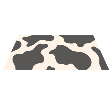 Sylvester cow animal print carpet - TenStickers